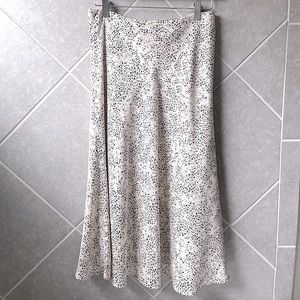 Antonio Melani Silky Leopard Midi Skirt Size 4